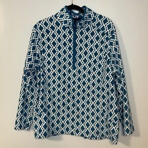 Lands End Fleece Pullover Womens size 2xl run small XL or L